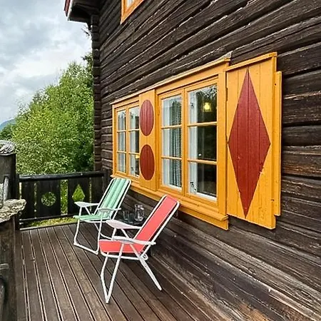 Log With View Of Gaustatoppen Austbygdi
