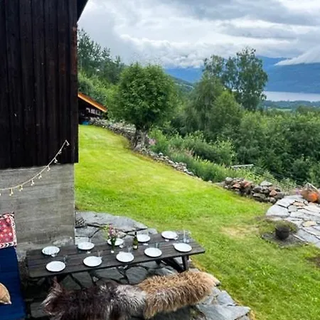 Log With View Of Gaustatoppen *
