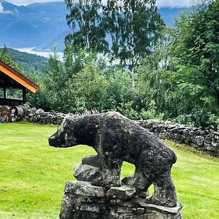 Log With View Of Gaustatoppen Austbygdi